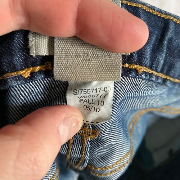 GAP Women's 1 - 25.5 Regular Dark Wash Denim Jeans Cotton Curvy Straight Leg - Picture 4 of 8